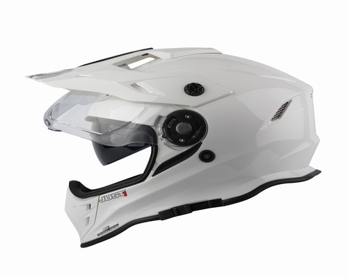 CASCO JUST1 J34 ADVENTURE CROSS SOLID WHITE GLOSS S